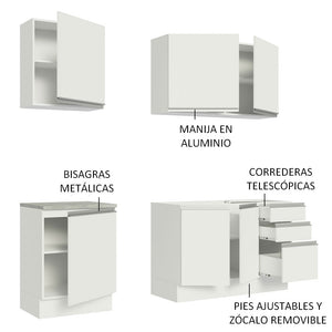 
                  
                    Cargar imagen en el visor de la galería, Cocina Integral Glamy Sin Mesón De Acero 180 Cm
                  
                