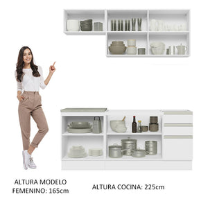 
                  
                    Cargar imagen en el visor de la galería, Cocina Integral Glamy Sin Mesón De Acero Con 180 Cm
                  
                