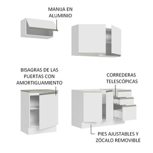 
                  
                    Cargar imagen en el visor de la galería, Cocina Integral Glamy Con Mesón De Acero - 180 Cm
                  
                