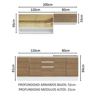 
                  
                    Cargar imagen en el visor de la galería, Cocina Integral Glamy Con Mesón De Acero 200 Cm
                  
                