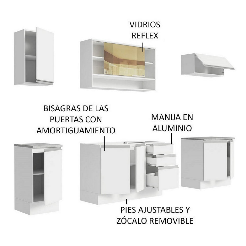 
                  
                    Cargar imagen en el visor de la galería, Cocina Integral Glamy Sin Mesón De Acero 240 Cm
                  
                