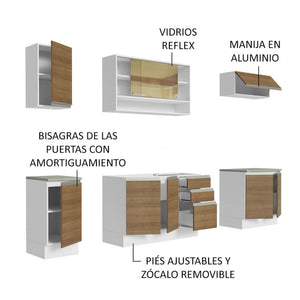 
                  
                    Cargar imagen en el visor de la galería, Cocina Integral Glamy Sin Mesón De Acero 240 Cm
                  
                